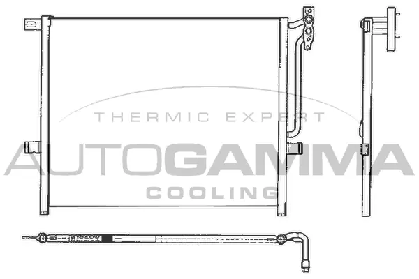 Condenseur, climatisation AUTOGAMMA 102606