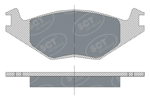 Kit de plaquettes de frein, frein à disque SCT - MANNOL SP 114 PR