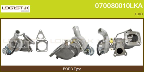 Turbocompresseur, suralimentation LGK 070080010LKA