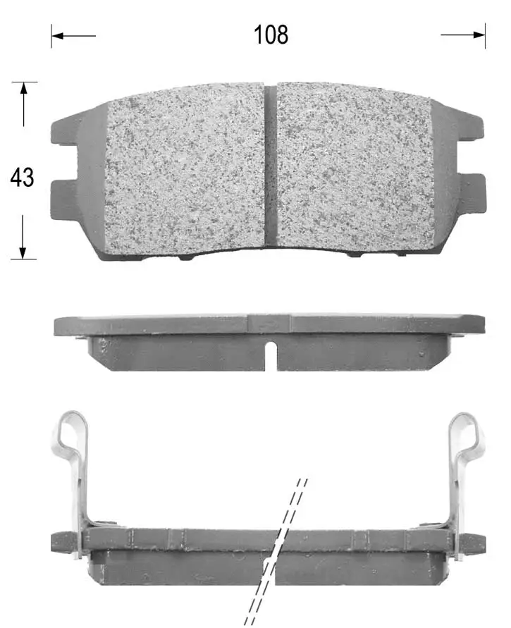 Kit de plaquettes de frein, frein à disque KAISHIN FK6054