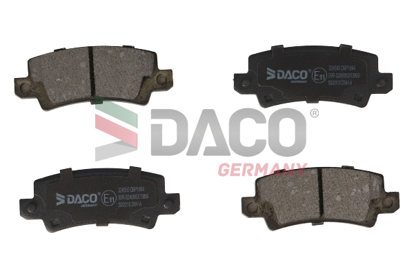 Kit de plaquettes de frein, frein à disque DACO Germany 324560