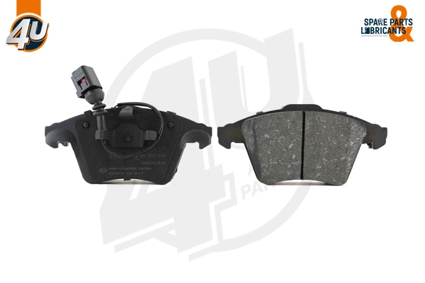 Kit de plaquettes de frein, frein à disque 4U Autoparts 22513VV