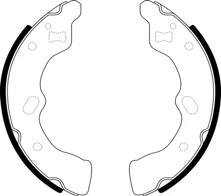 Jeu de mâchoires de frein SB BS25387