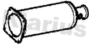 Filtre à particules / à suie, échappement KLARIUS 390683