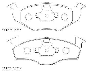 Kit de plaquettes de frein, frein à disque ASIMCO KD7753