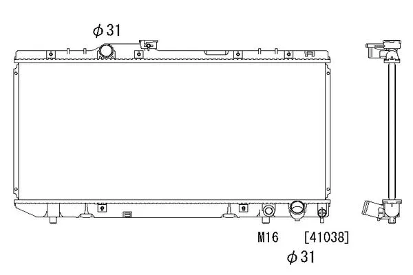 Radiateur, refroidissement du moteur ORDONEZ 2064089