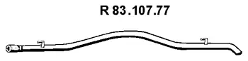 Tuyau d'échappement EBERSPÄCHER 83.107.77