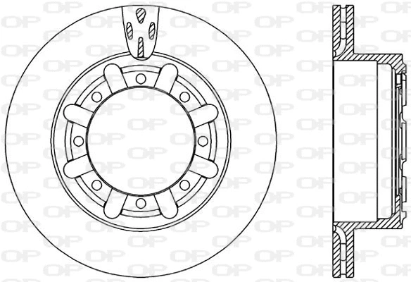 Disque de frein OPEN PARTS BDA2320.20
