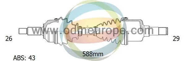 Arbre de transmission 4X4 ESTANFI EST-18-271312