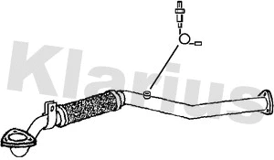 Tuyau d'échappement KLARIUS 301837