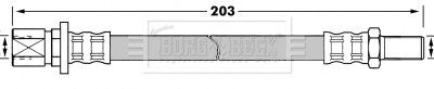 Flexible de frein BORG & BECK BBH7224