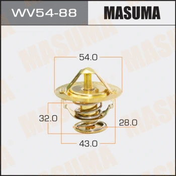 Thermostat, liquide de refroidissement MASUMA WV54-88