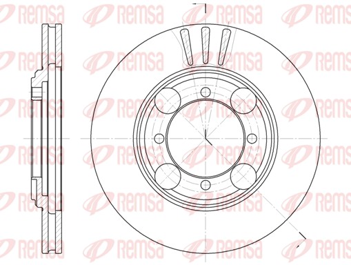 Disque de frein REMSA 6375.10