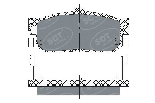 Kit de plaquettes de frein, frein à disque SCT - MANNOL SP 139 PR