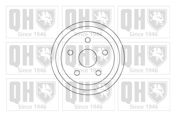 Tambour de frein QUINTON HAZELL BDR253