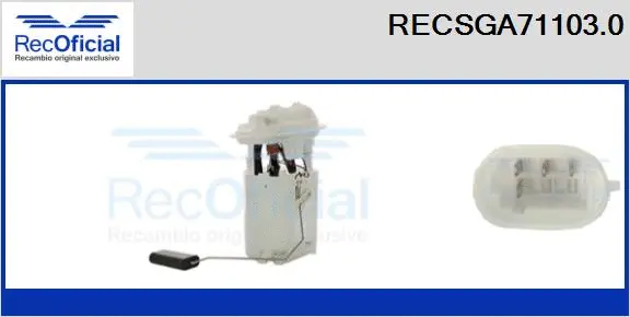 unité d'alimentation de carburant RECOFICIAL RECSGA71103.0