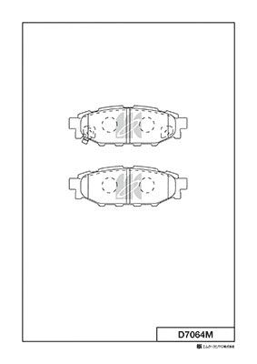 Kit de plaquettes de frein, frein à disque MK Kashiyama D7064M