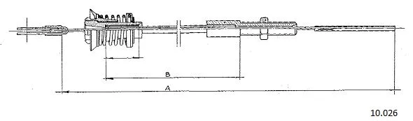 Câble d'accélération CABOR 10.026
