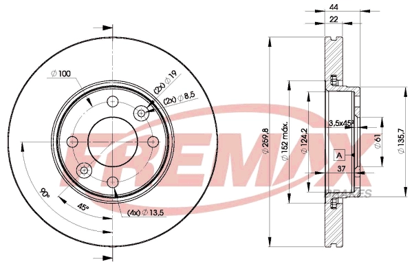 Disque de frein FREMAX BD-7795