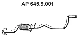 Tuyau d'échappement EBERSPÄCHER 645.9.001