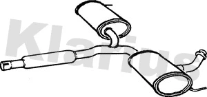 Silencieux central KLARIUS 240574