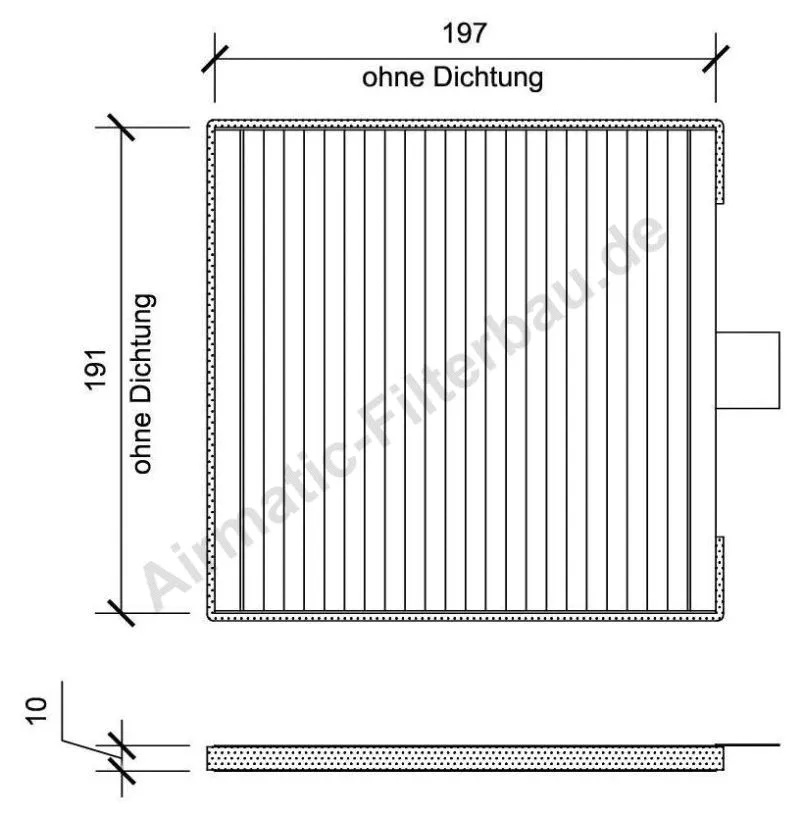 Filtre, air de l'habitacle AIRMATIC Filterbau IF0191