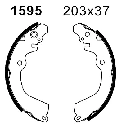 Jeu de mâchoires de frein BSF 06390