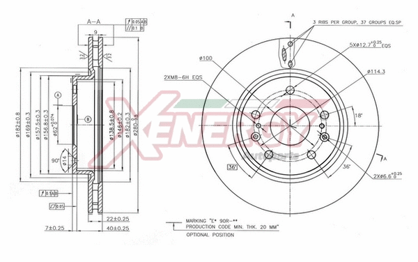 Disque de frein AP XENERGY X602802