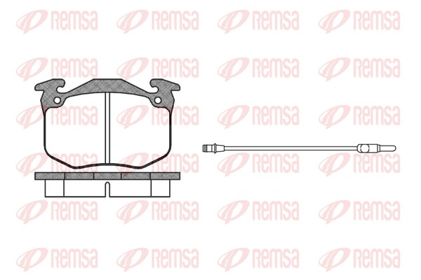 Kit de plaquettes de frein, frein à disque REMSA 0163.02