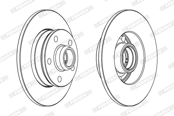 Disque de frein FERODO DDF1350X