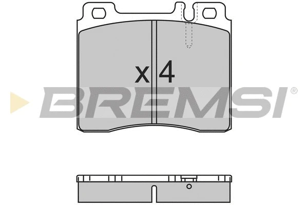 Kit de plaquettes de frein, frein à disque BREMSI BP2657