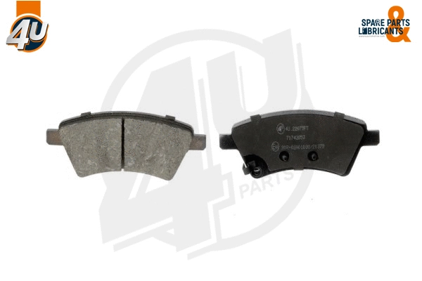 Kit de plaquettes de frein, frein à disque 4U Autoparts 22675FT