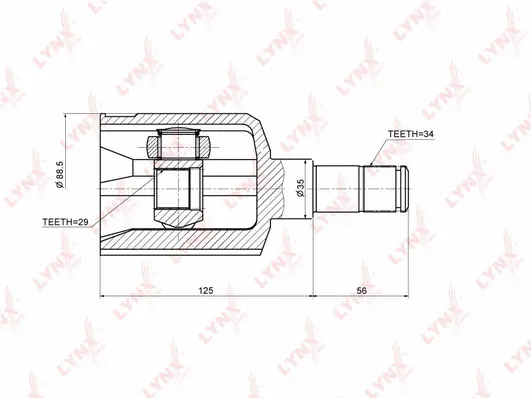 Jeu de joints, arbre de transmission LYNXAUTO CI-1803