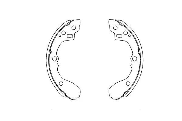 Jeu de mâchoires de frein KAVO PARTS KBS-4406