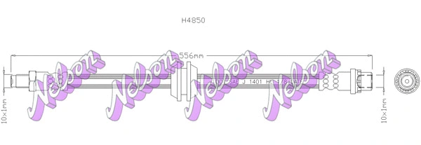 Flexible de frein KAWE H4850