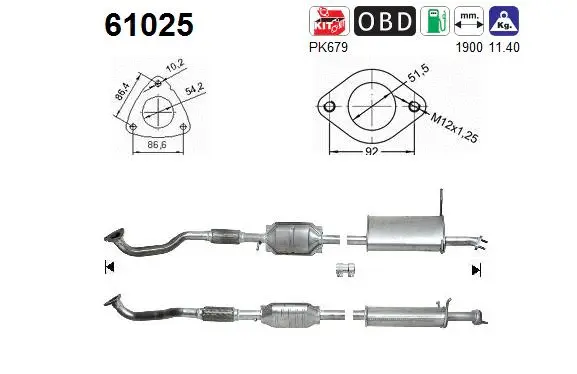 Catalyseur AS 61025