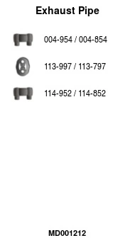 Tuyau d'échappement FA1 MD001212