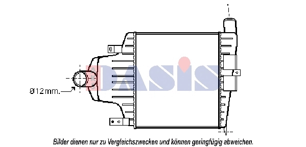Refroidisseur d'air de suralimentation AKS DASIS 157027N