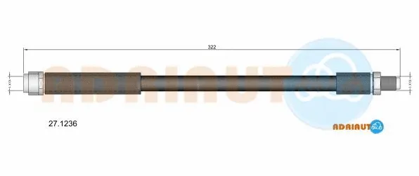 Flexible de frein ADRIAUTO 27.1236