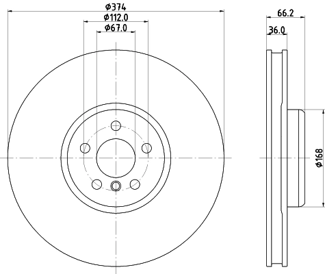 Disque de frein MINTEX MDC83208LC