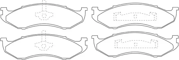 Kit de plaquettes de frein, frein à disque FIT FP0477