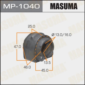Coussinet de palier, stabilisateur MASUMA MP-1040