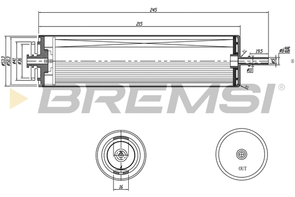 Filtre à carburant BREMSI FE0353