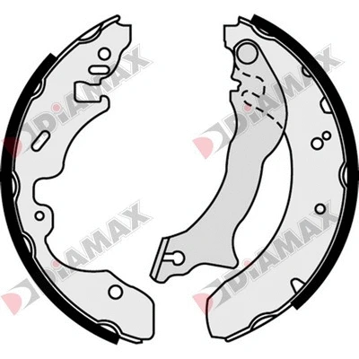 Jeu de mâchoires de frein DIAMAX N01281