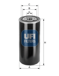 Filtre hydraulique, boîte automatique UFI 86.005.00