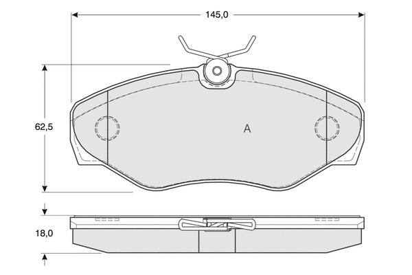Kit de plaquettes de frein, frein à disque PROCODIS FRANCE PF1308
