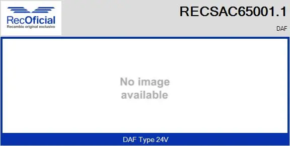Compresseur, climatisation RECOFICIAL RECSAC65001.1