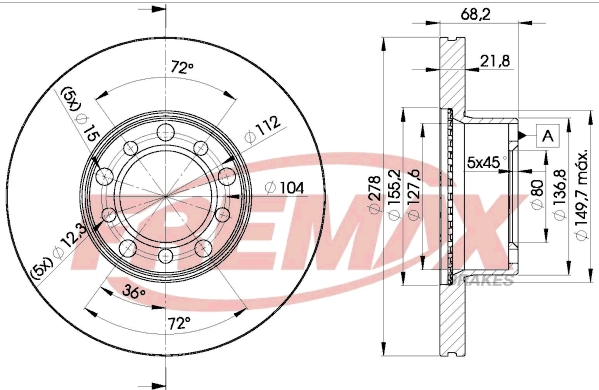 Disque de frein FREMAX BD-0172