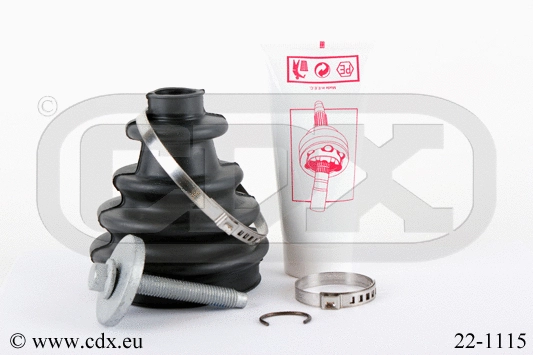 Jeu de joints-soufflets, arbre de commande CDX 22-1115