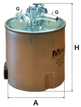 Filtre à carburant MFILTER DF 680
